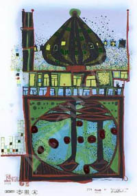 Hundertwasser - Homo Humus Come Va - 10,002 Nights - 05511